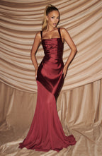 Vestido Eliza - Borgoña