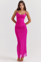 AURELIA | Vestido de Malla con Encaje
