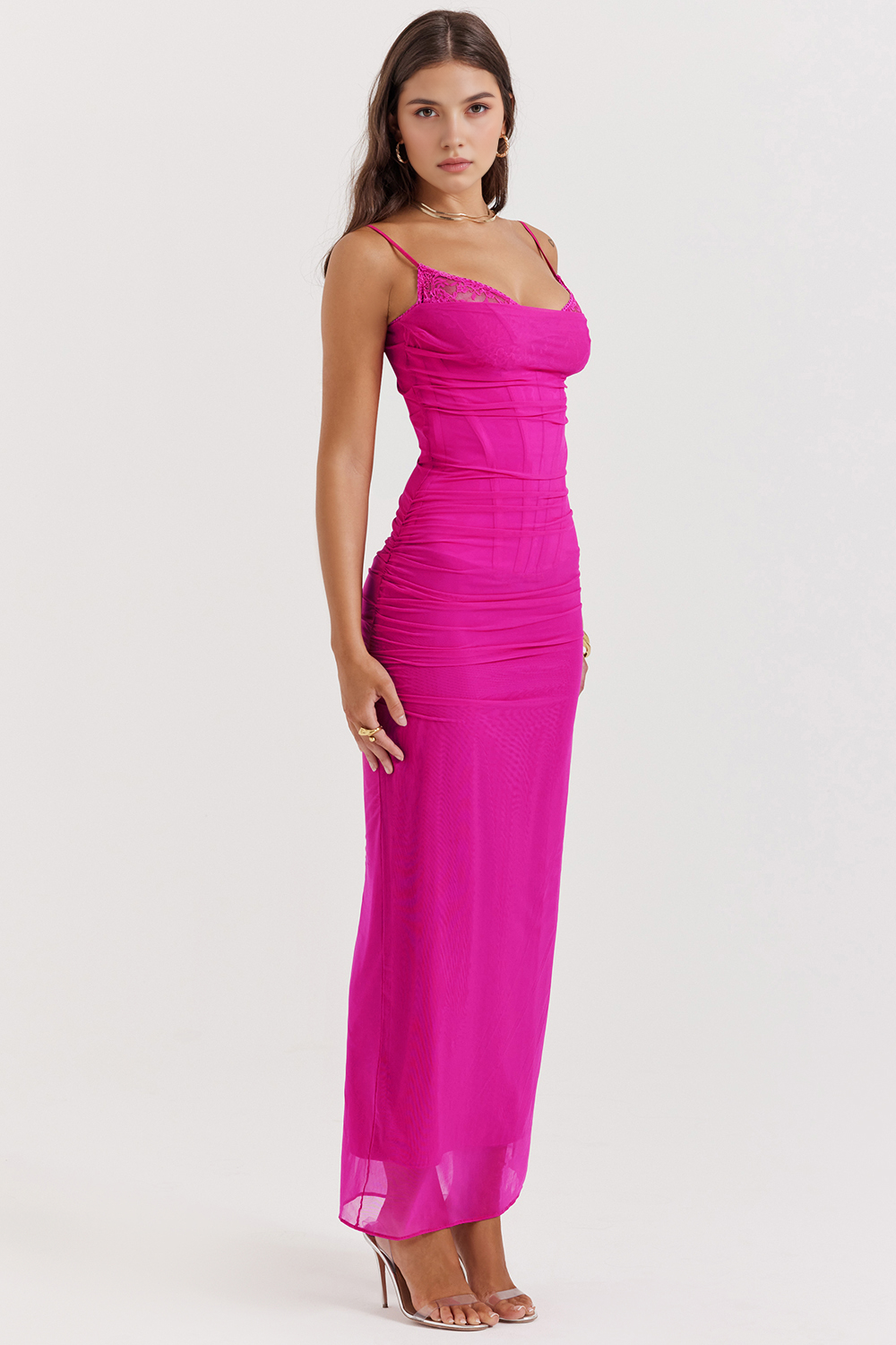 AURELIA | Vestido de Malla con Encaje