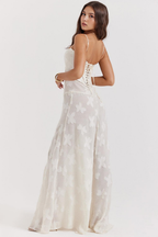 NOIR SEREN | Vestido Corsé de Terciopelo Floral