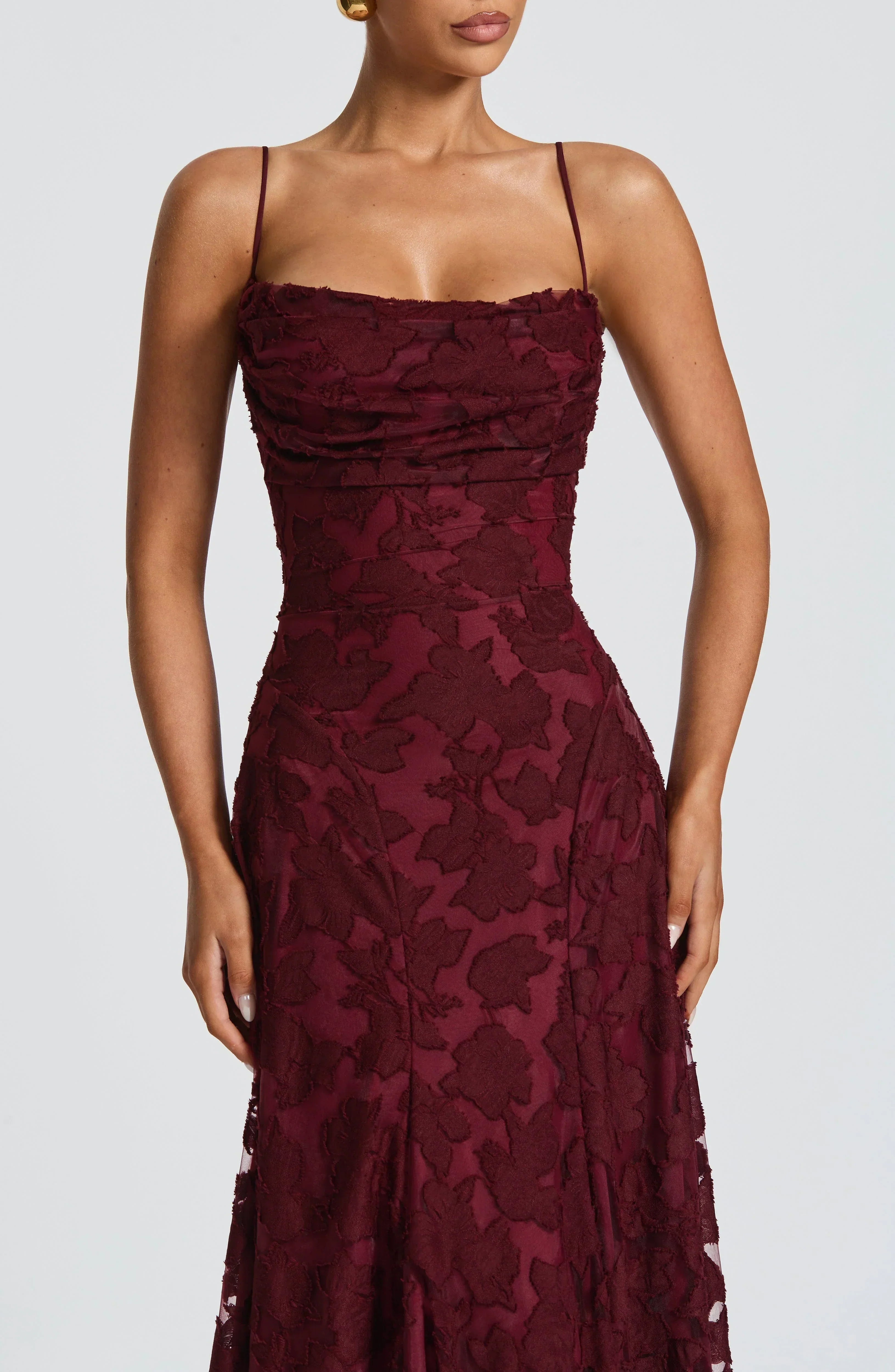 SERENA™ | VESTIDO LARGO ENCAJE