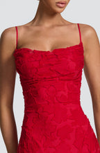 Vestido largo Francis - Rojo