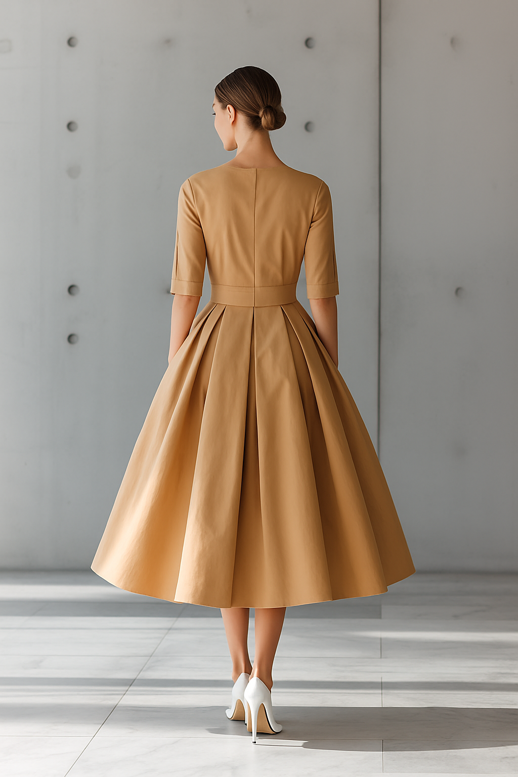 Camélia | Vestido Midaxi Elegante con Cintura Esculpida