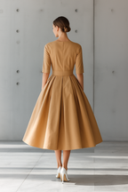 Camélia | Vestido Midaxi Elegante con Cintura Esculpida