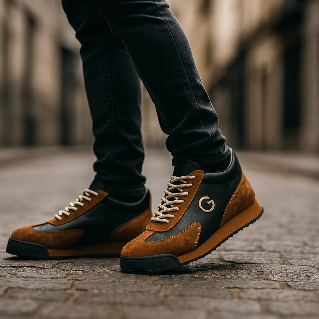 Elegantes zapatos de piel