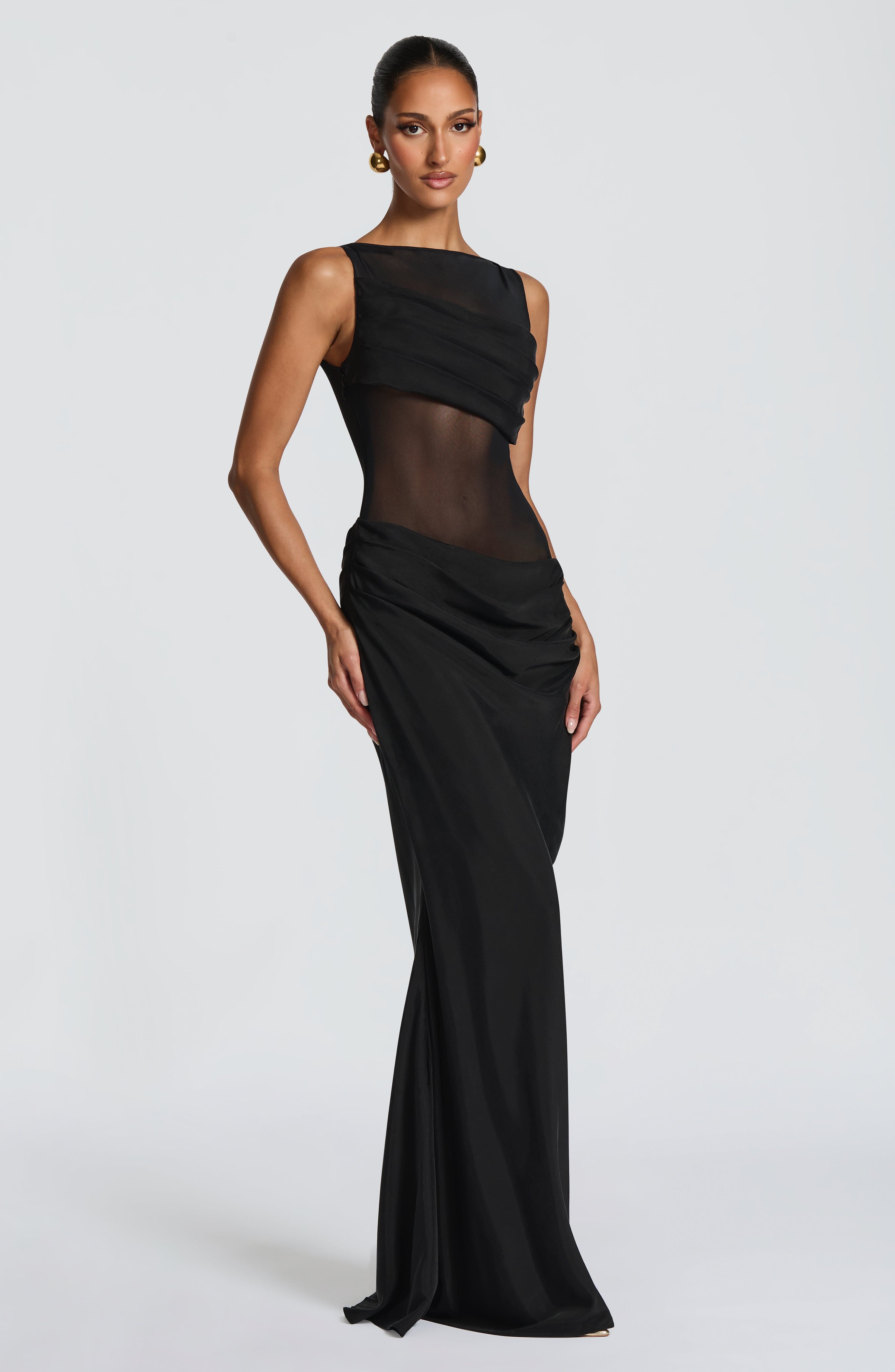 Vestido largo Gracelyn - Negro