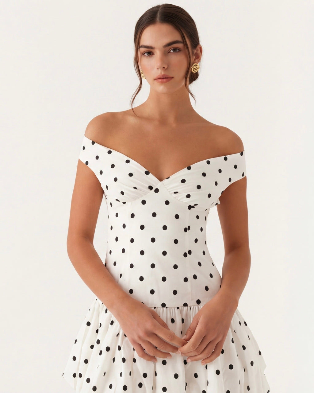 Vestido corto de Lunares