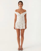 Vestido corto de Lunares