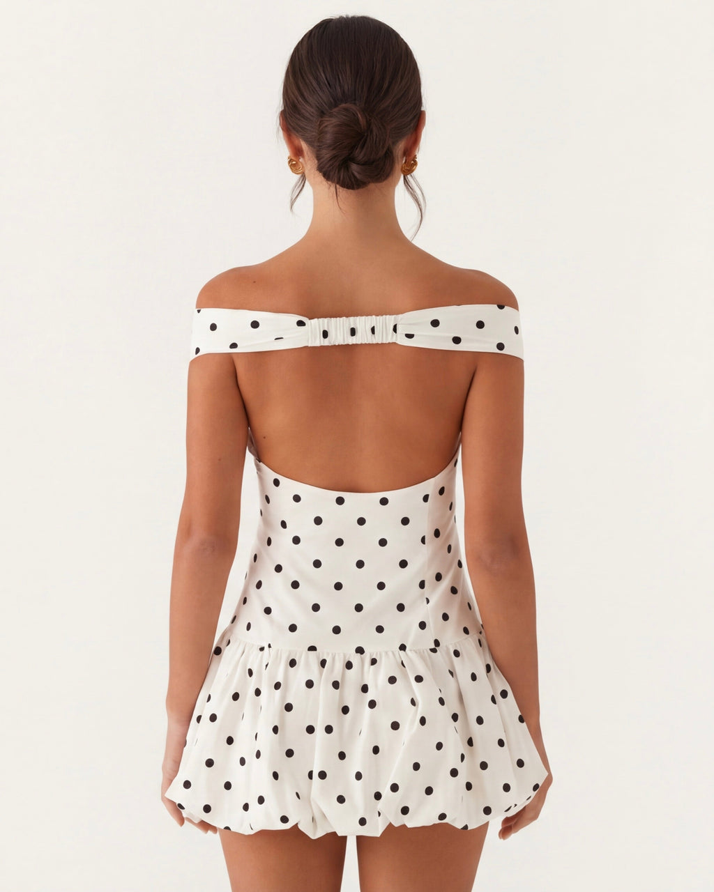 Vestido corto de Lunares