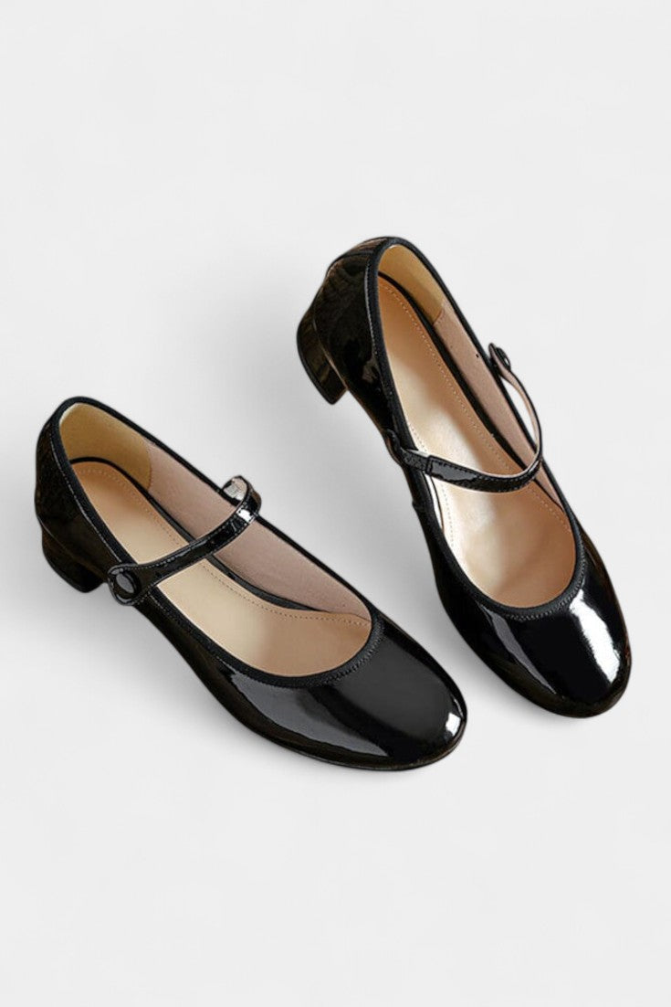 Livy Mary Janes de Cuero Atemporales