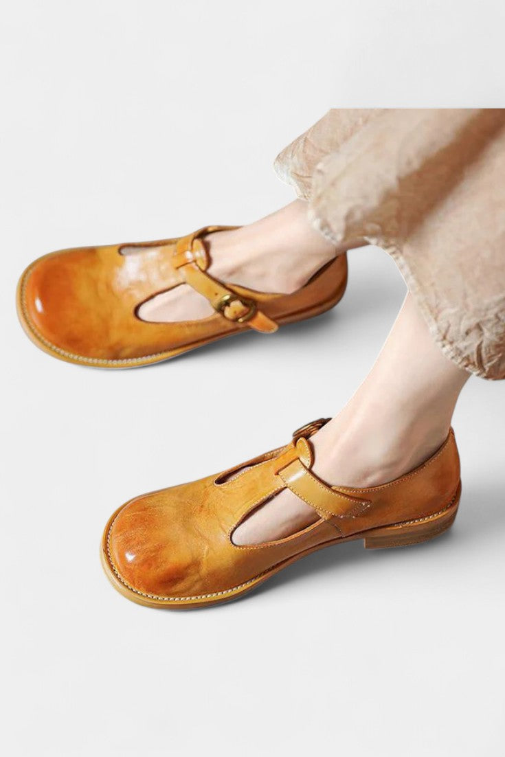Elsa Mary Janes Elegantes con Tira en T