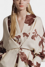 Claribel Vestido Kimono con Estampado Origami