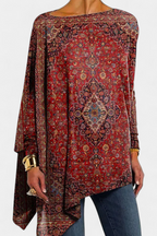 Andina Jersey de Cuello Barco Elegante