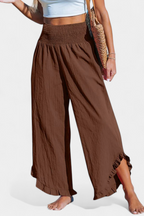 Justina Pantalón Palazzo con Volantes y Talle Alto