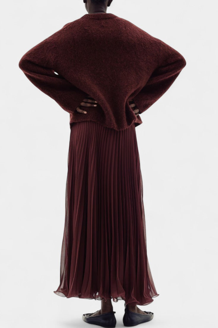 Gia Conjunto Oversized de Suéter y Falda Midi