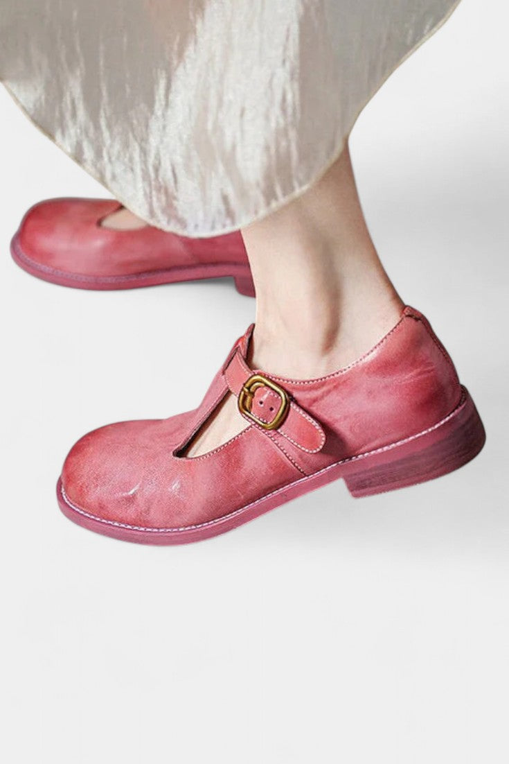 Elsa Mary Janes Elegantes con Tira en T