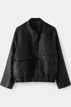 Alvera Chaqueta Texturizada de Invierno con Bolsillos