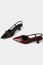 Tiana Mary Janes Slingback de Punta Afilada