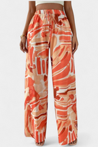 Senda Pantalón de Pierna Ancha con Estampado Abstracto