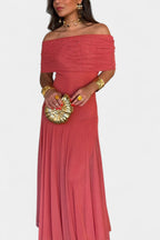 Jessamy Vestido Maxi Tie-Dye de Un Hombro