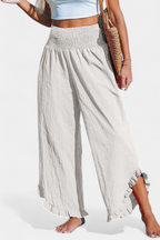 Justina Pantalón Palazzo con Volantes y Talle Alto