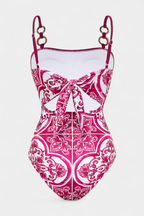 Ahria Conjunto de Baño Estampado con Vestido de Tirantes
