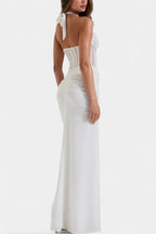 Angelina Vestido Corset con Falda Maxi Fruncida