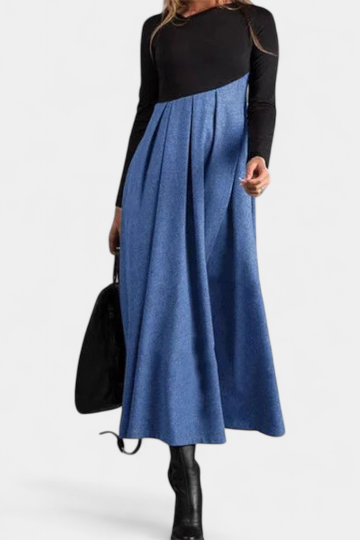 Bellarose Vestido Maxi con Mangas Largas y Tejido Transpirable