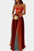 Maisie Vestido Maxi Sin Tirantes de Corte A-Line