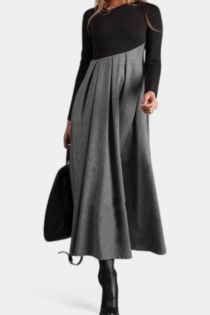 Bellarose Vestido Maxi con Mangas Largas y Tejido Transpirable