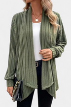 Sansel Cárdigan Casual con Capucha y Bolsillos