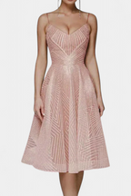 Everleigh Vestido Largo con Bordados y Corte en A