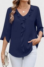 Annemiek Blusa Casual con Corte Suelto y Estilo Sofisticado