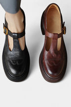 Florence Zapatos Mary Jane con Tacón de Bloque