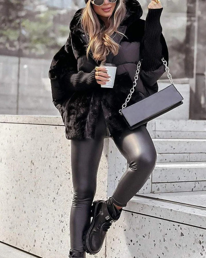 RAINA – CHAQUETA ACOLCHADA LUXE VELVET