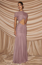 Vestido largo Jaya - Rosa empolvado