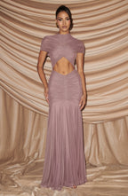 Vestido largo Jaya - Rosa empolvado