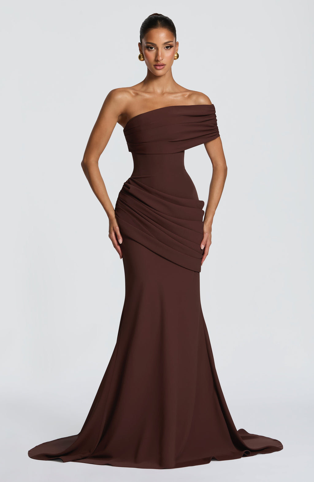 Vestido Kasia - Marrón ciruela