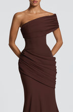 Vestido Kasia - Marrón ciruela