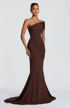 Vestido Kasia - Marrón ciruela