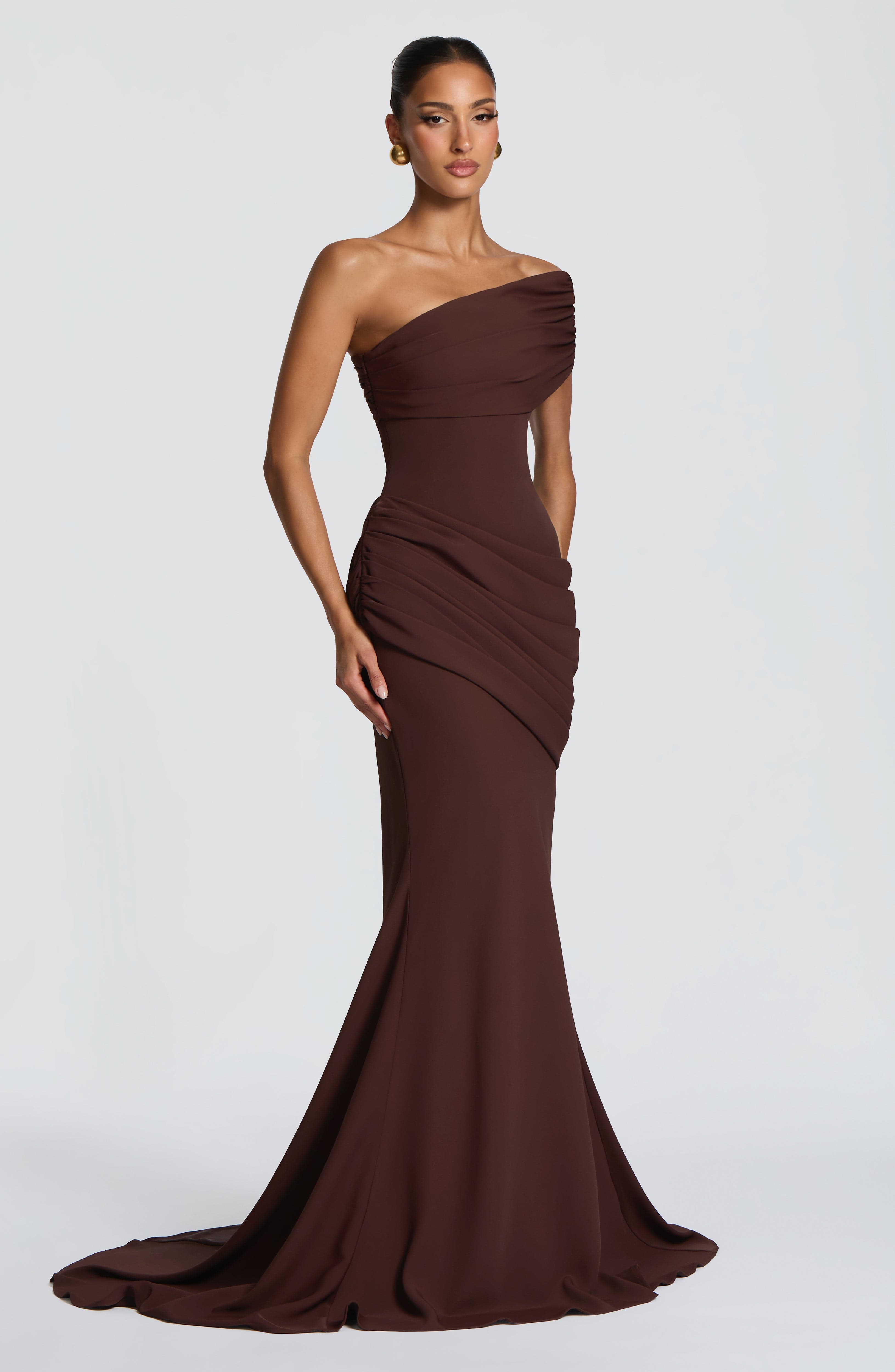 Vestido Kasia - Marrón ciruela