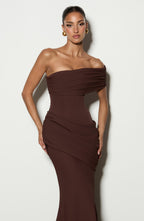 Vestido Kasia - Marrón ciruela