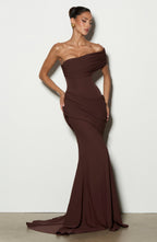 Vestido Kasia - Marrón ciruela