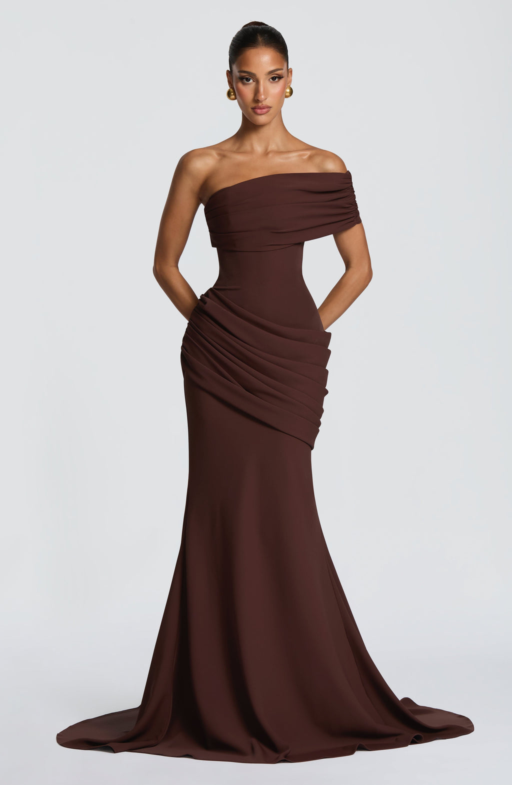 Vestido Kasia - Marrón ciruela