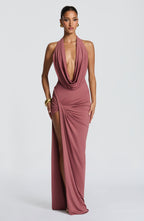 Vestido largo Kingsley - Marrón rosa