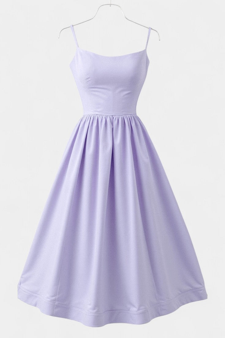 Marvelle Vestido Midi Sin Mangas de Caída Ligera