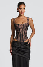 Corsé Nixie - Encaje negro