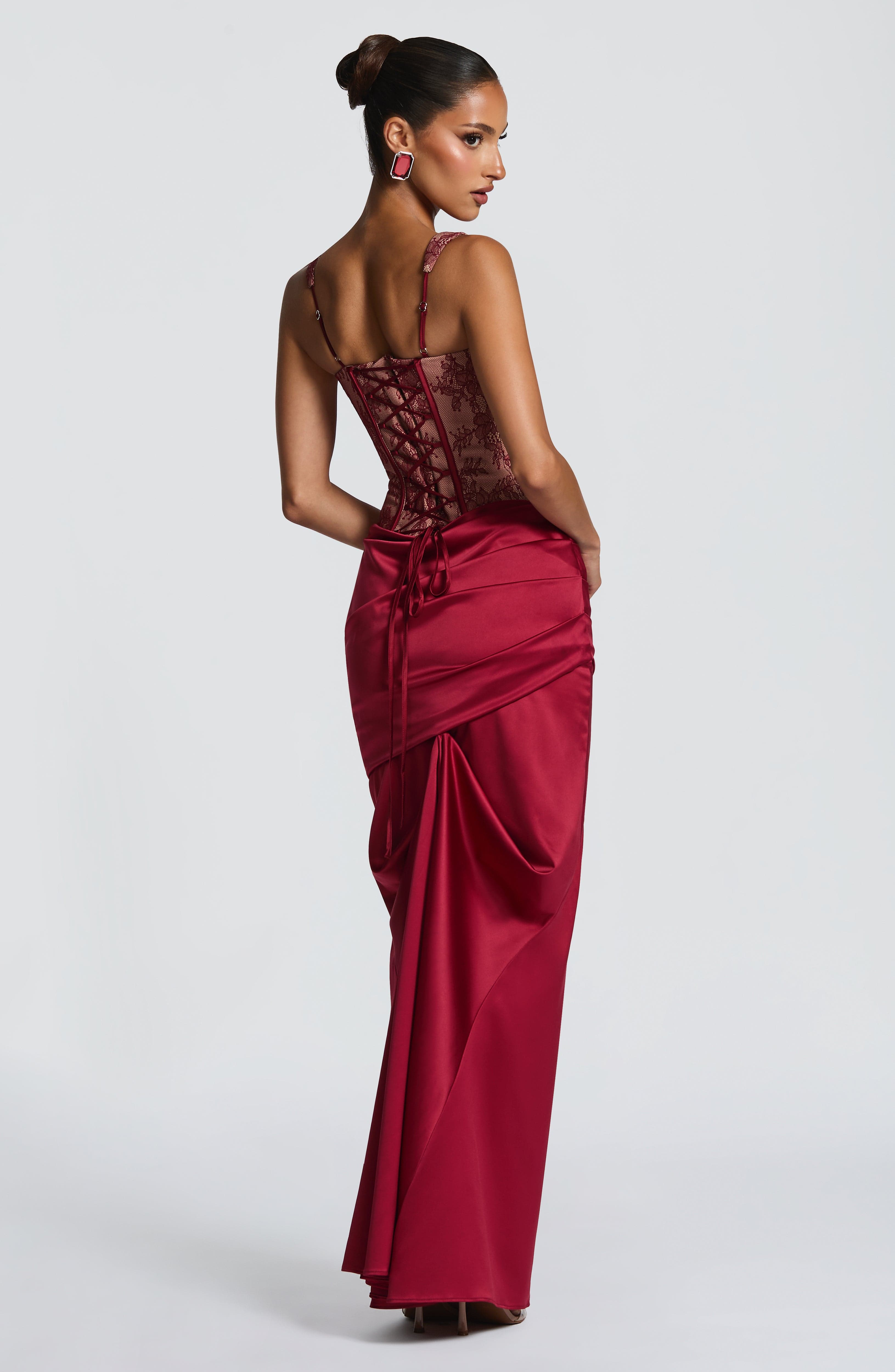 Corsé Nixie - Encaje burdeos