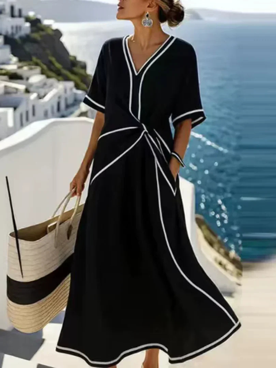 PORTOFINO | Vestido Maxi con Detalle Nudo