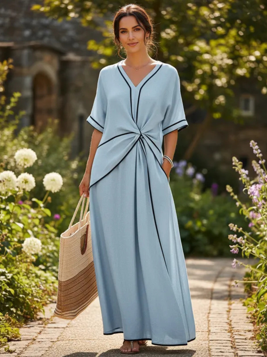 PORTOFINO | Vestido Maxi con Detalle Nudo